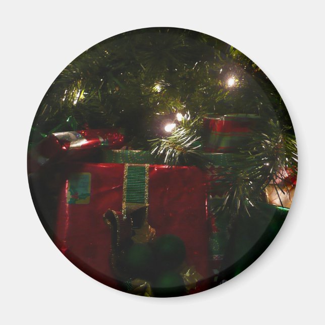 Íman Presentes sob o Natal em árvore (Frente)