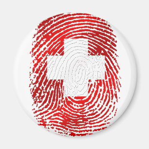 Íman Presentes suíços da bandeira da suiça da impres