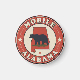 Íman Presentes Vintage Mobile cidade, Alabama