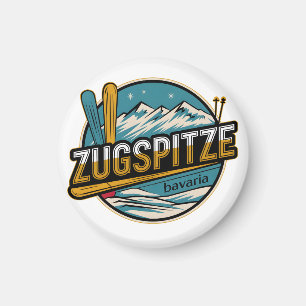 Íman Presentes vintage Zugspitze bávaros de natureza ao