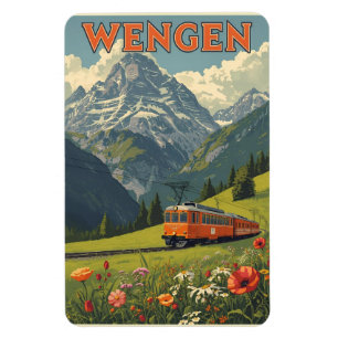 Íman Presentes WENGEN esqui Suíça Alpes Suíços