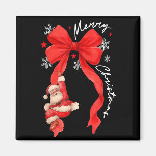 Íman Presépio de Natal Arco Vermelho Presente Santa Mul