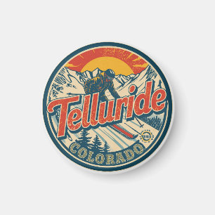 Íman presépios presentes de esqui de Telluride colorado