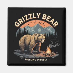 Íman Preservação e proteção do urso grizzly