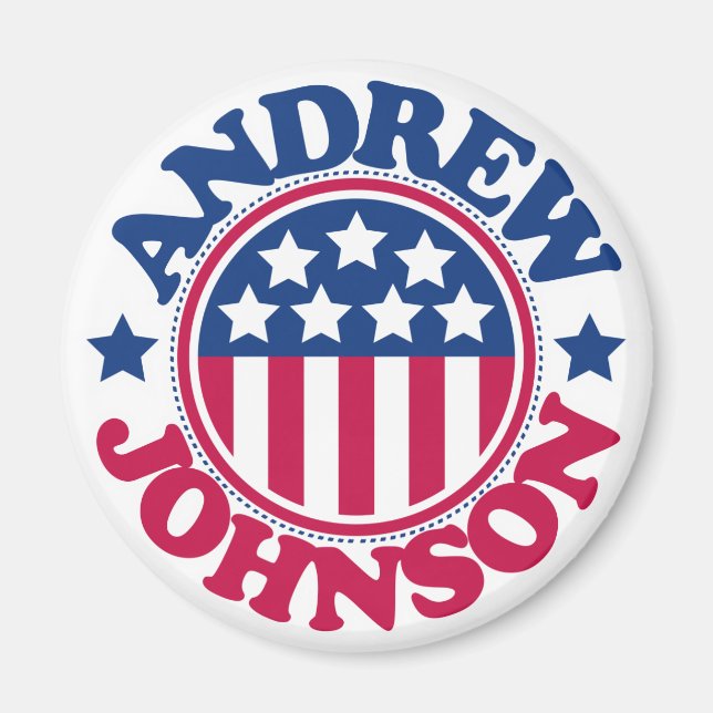 Íman Presidente americano Andrew Johnson (Frente)