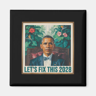 Íman Presidente Barack Obama 2028 Rtrait Patriótico Dem