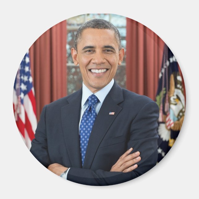 Íman Presidente Barack Obama - Imagem de Apoio (Frente)