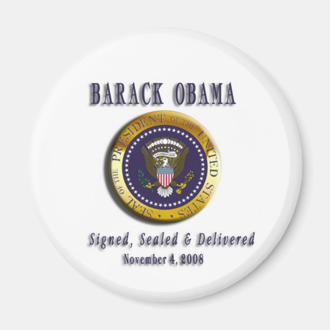 ÍMAN PRESIDENTE BARACK OBAMA MAGNET (Frente)