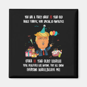 Íman Presidente Donald Trump Engraçado 10º Aniversário 