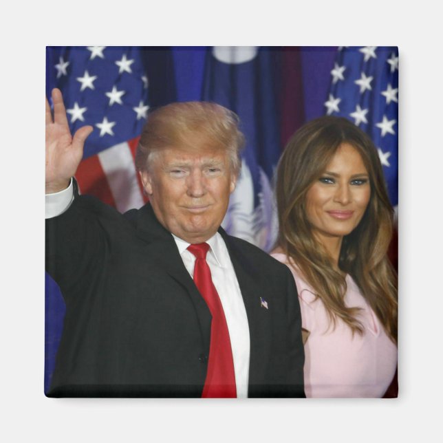 ÍMAN PRESIDENTE DONALD TRUMP & MELANIA-2 (Frente)