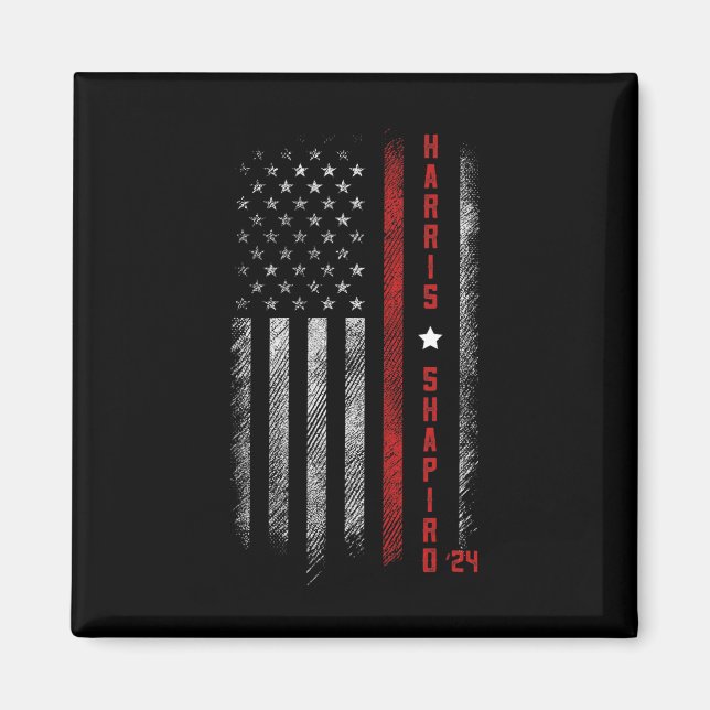 Íman Presidente Eleição - bandeira - Kamala Harris (Frente)