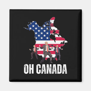 Íman Presidente Engraçado Donald Trump Oh Canadá Estado