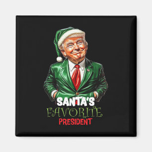 Íman Presidente Favorito do Papai Noel Engraçado Trump