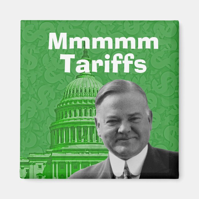 Íman Presidente Herbert Hoover TariFF (Frente)
