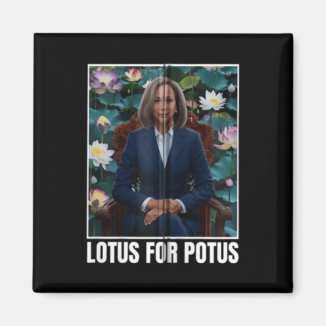 Íman Presidente Kamala Harris Retrait Lotus Para Potus  (Frente)