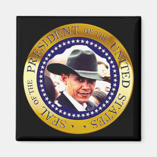 Íman Presidente Obama Ímã (chapéu de vaqueiro)