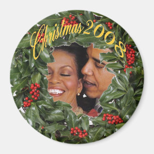 Íman Presidente Obama & lembrança 2008 do Natal de