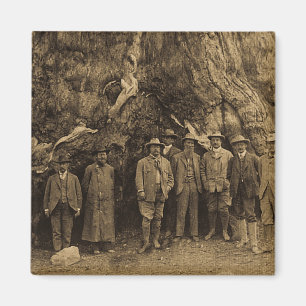 Íman Presidente Roosevelt e John Muir, 1903 (Sepia)