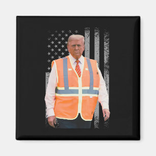 Íman Presidente Trump Caminhão de Lixo Trabalhador Cole