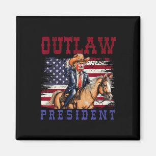 Íman Presidente Trump Cowboy Trump 2024 Condenado Felon