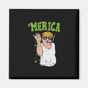 Íman Presidente Trump Fumando Maconha Presente Engraçad