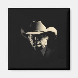 Íman Presidente Trump Head Cowboy Eua 2024 Votação