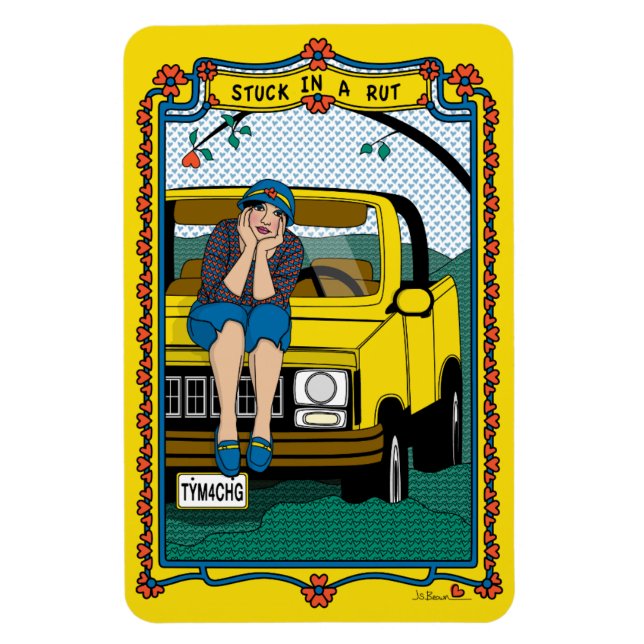 Íman Preso em um frigorífico Rut_B_4x6 (Vertical)