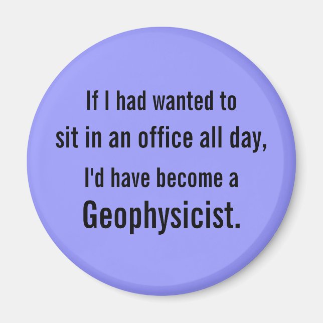 Íman Preso no escritório - Personalizável (Frente)