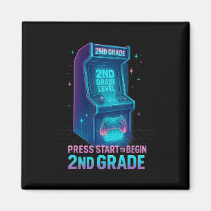 Íman Pressione Iniciar 2ª Série Gamer Kids Level Up Div