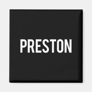 Íman Preston - Camiseta de Presente para Fã de Nome Eng