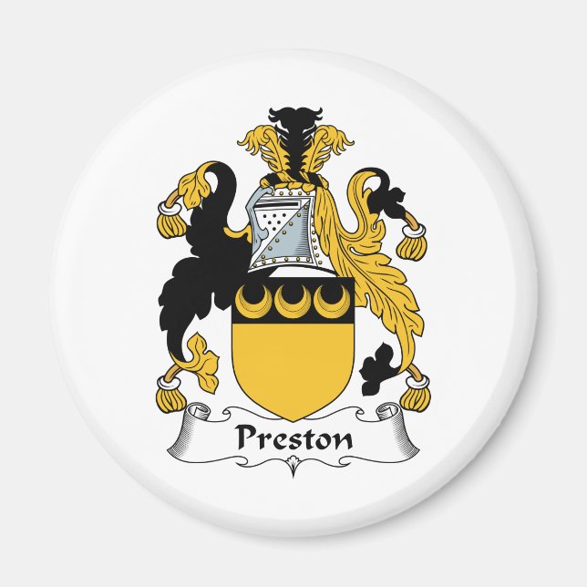 Íman Preston Family Crest (Frente)