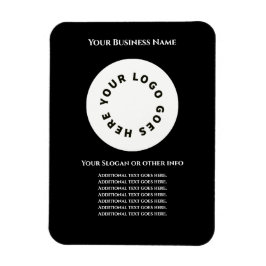 Íman Preto adicione seu próprio texto e logotipo