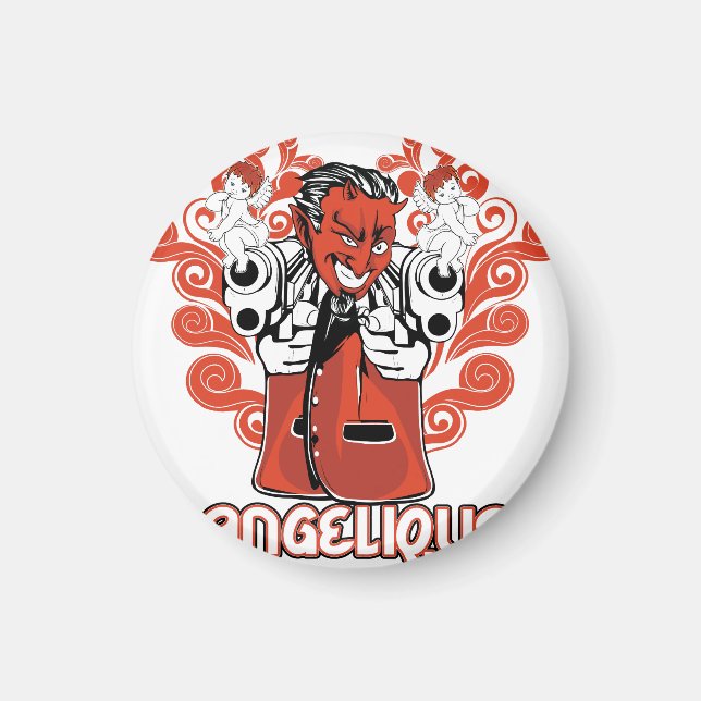 Íman preto angeliano (Frente)