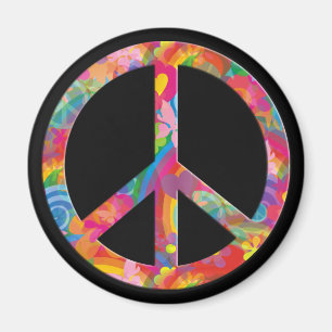 Íman Preto da paz   de flower power