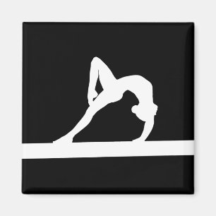 Íman Preto do ímã da silhueta do Gymnast