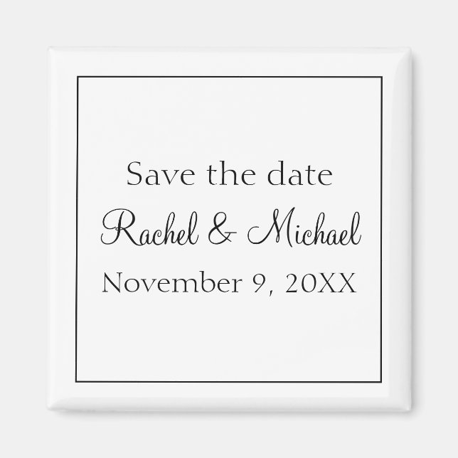 Íman Preto e branco clássico (Frente)