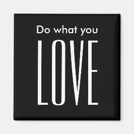 Íman preto e branco moderno, citação motivacional