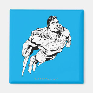 Íman Preto e Branco Superman 1