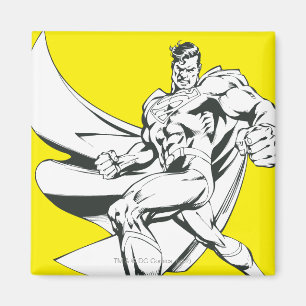 Íman Preto e Branco Superman 2