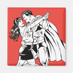 Íman Preto e Branco Superman 4