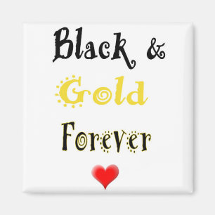 Íman Preto e do ouro ímã do coração para sempre