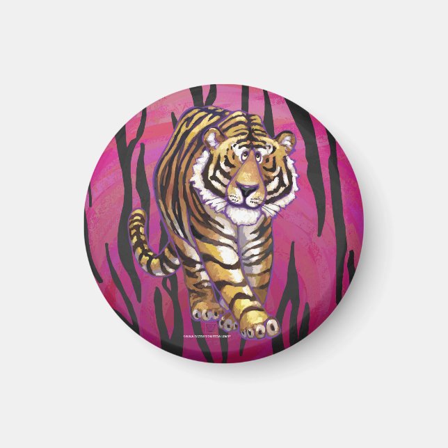 Íman Preto e rosa para o Tigre (Frente)
