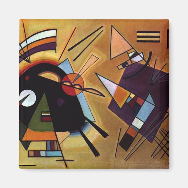 Íman Preto e roxo de Vassily Kandinsky (Frente)