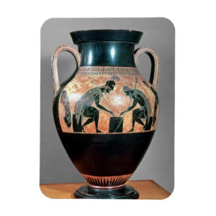 Íman Preto-figura amphora que descreve Ajax e Achilles,