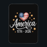 Íman Pretty Flag Heart 1776-2026 July 4th 250th<br><div class="desc">Pretty Flag Heart 1776-2026 July 4th 250th</div>