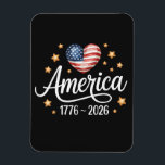 Íman Pretty Flag Heart 1776-2026 July 4th 250th<br><div class="desc">Pretty Flag Heart 1776-2026 July 4th 250th</div>