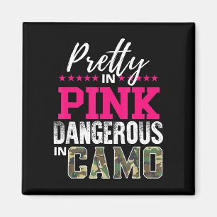 Íman Pretty In Pink Dangerous In Camo Hunting Girl