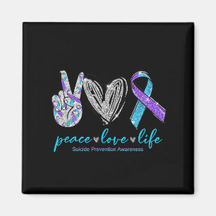 Íman Prevenção à Consciência do Suicídio Paz Amor Vida