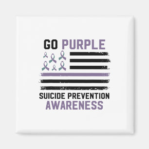 Íman Prevenção ao suicídio Bandeira Americana Sensibili