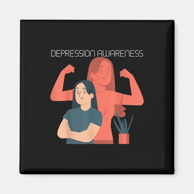 Íman Prevenção de Suicídio - Conscientização sobre Saúd (Frente)
